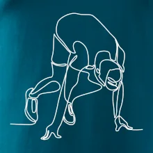 Běžec na startu jedním tahem