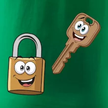 Parové triko - Zámek a klíč