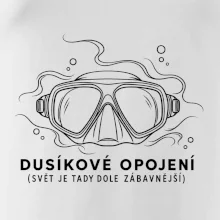 Dusíkové opojení potápěčská maska s vlnícími se linkami