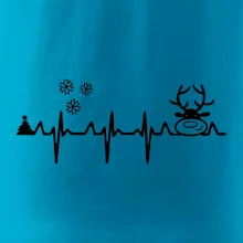 EKG Vánoce Vločky a sob EKG Vánoce Vločky a sob