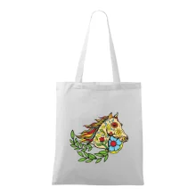 Kůň barevný s listy