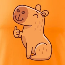 Kapybara s palcem nahoru