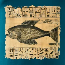 Egyptské hieroglyfy ryba