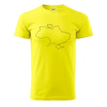 Mapa Ukrajiny - srdce