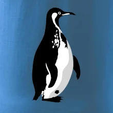 Tučňák černobílý z boku