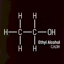 Molekulární struktura Ethanol