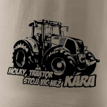 Holky, traktor stojí víc než kára