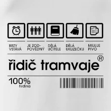 Čárový kód Řidič tramvaje