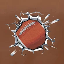 Americký fotbal míč v triku
