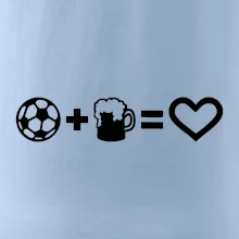 Míč, pivo, srdce