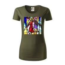 Vitráž - Ježíš a kříž