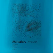 Mikulov - vrstevnice v obdélníku