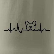 EKG Francouzský buldoček hlava