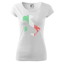 Itálie obrys vlajka