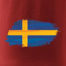 Švédská vlajka kreslená