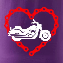 Moto srdce řetěz - chopper