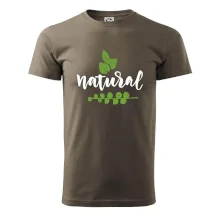 Natural - nápis v listech