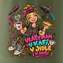 Vlasy mám v kafi v jídle i v duši