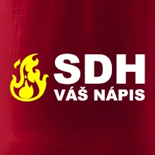 SDH nápis (oheň, název sboru - vlastní nápis)