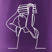 Student a kniha jedním tahem