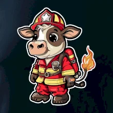 Malý hasič - kravička