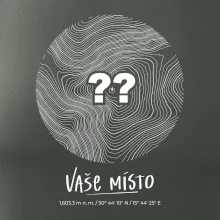 Vaše místo - vrstevnice v kruhu