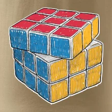 Rubikova kostka kreslená