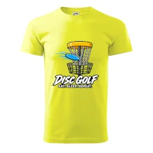Discgolfový koš s letícím diskem eat sleep repeat