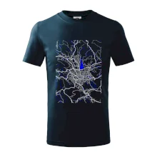 Jablonec nad Nisou - Mapa s vodními toky