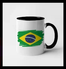 Brazílie vlajka štětkou