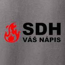 SDH nápis (oheň, název sboru - vlastní nápis)