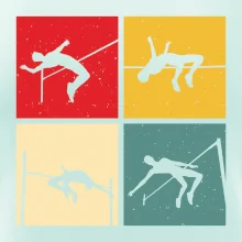 Skok do výšky vintage