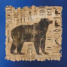 Egyptské hieroglyfy medvěd