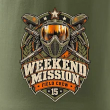 Víkendová mise vintage paintball odznak
