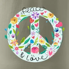 Peace and love symbol