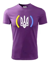 Ukrajina trojzubec s barvami