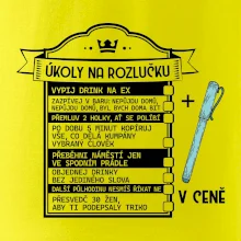Vintage nápis Triko na rozlučku s úkoly pro ženicha Vintage nápis Triko na rozlučku s úkoly pro ženicha