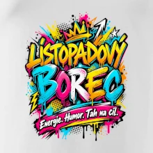 Listopadový borec barevné graffiti a energie