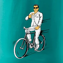 Gentleman na kole s pivem