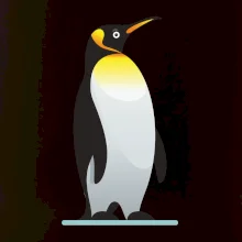 Tučňák se žlutou nákrčenkou