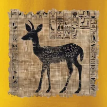 Egyptské hieroglyfy srnka