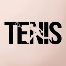 Tenis nápis silueta