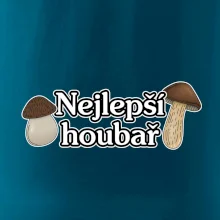 Nejlepší houbař - nápis s houbama