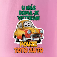 U nás doma je veterán pouze toto auto barevný nápis
