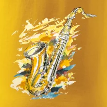 Saxofon malovaný