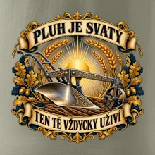Posvátný pluh s pšeničnou svatozáří
