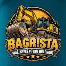 Bagrista muž který ví kde hrábnout