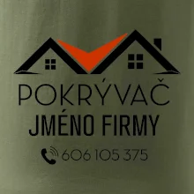 Tričko pro pokrývače - Dvě střechy