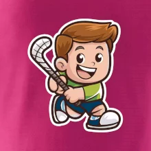 Ikona pozemní hokej kluk