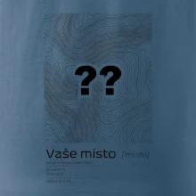 Vaše místo - vrstevnice v obdélníku